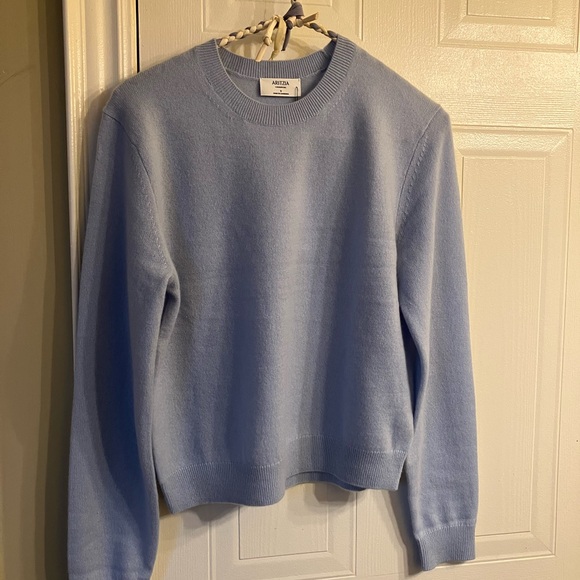 Aritzia Bare Cashmere Sweater in Dew Blue - Picture 2 of 3